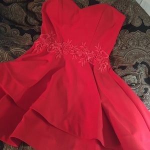 Red Homecoming Prom Party Dress Size 7/8